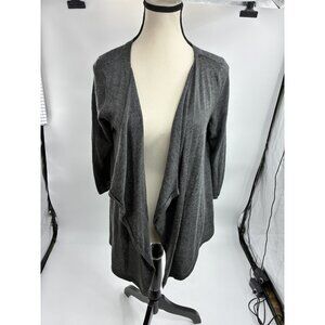 The Limited Gray Open Front Cardigan Womens Size M Wool Blend Sweater